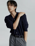 Cable knit cardigan