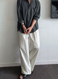 Summer Wide Baslock Banding Pants