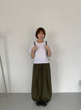 [unisex] U-Tance Summer Banding Balloon Wide Pants
