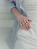 H Edition AB(W) Mass Wave Ring