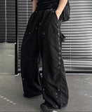 Double Knee Nylon Carpender Wide Pants