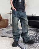 Riken Oil Washing Flare Jeans