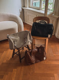 Boarding Leather Boston Bag