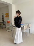 Bending Dot Round Cardigan