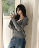 Monin Deep V-Neck Knit