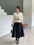 Sophia Flare Pearl Knit Cardigan