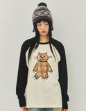 CHECK CAT Vintage Raglan Long Sleeve T-Shirt