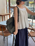 Meno Nylon Layered Flower Sleeveless