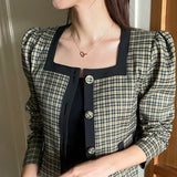 Double ring cubic earring necklace