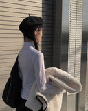 Riho inner brush basic turtleneck t-shirt