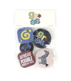 [SET]GRAVER COZY PIN BUTTON BADGE