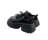 Squared Glossy Platform Sole Loafer