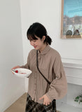 Teluko Round Collar Pocket Shirt