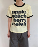 Kechu Printing Color Matching Ringer Short Sleeve T