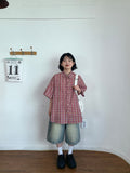 [unisex] Colmas Check Seersucker Short Sleeve Shirt
