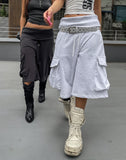 Summer Folding Cargo Pocket Bermuda Pants