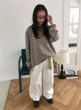 [unisex] Maje Stripe Over Long Sleeve Tee