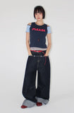 ROLL-UP WIDE DENIM