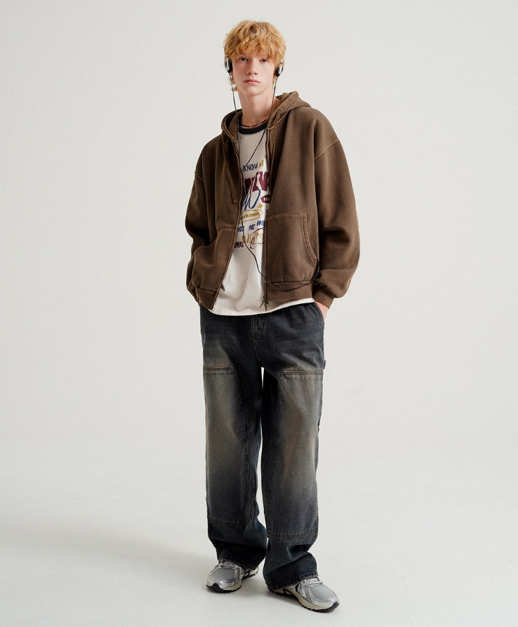 パーカー・フーディ WV PROJECT CHEEK PIGMENT HOOD ZIP UP 5JH091 WV PROJECT (ダブリューブイプロジェクト) - チークピグメント