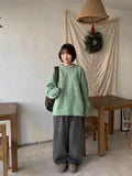 Okari Mohair Pastel Round Over Knit