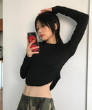 ROUND SLIM SLEEVE T