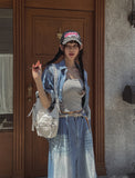 Blitz Cool Denim Bending Pants (Shorts ver.)