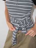 STRAP SHIRRING TOP