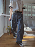 Builder Stripe Carpenter Denim Pants