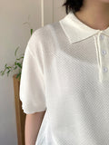 [unisex] Tomme Collar Over Short Sleeve Knit