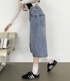 Casual Banding Knee Length Bermuda Denim Shorts