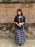 [BAONHAUS] Fahin Linen Frill Short Sleeve Blouse