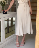 Clove Shirring Skirt