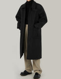maxi Balmacaan coat