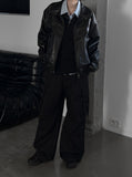 (unisex) Lumiere Overfit Leather Jacket