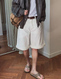 Basic Cotton Bermuda Pants