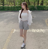 See-through High-Neck Lovely Frill Crop Summer Windbreaker
