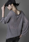 Crack loose fit knit