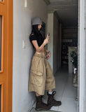Fold Pocket Pigment Cargo Bermuda Pants