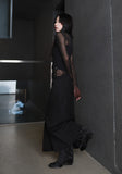 Front Open Long skirt