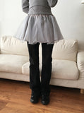 Weil Organza Layered Flared Mini Skirt