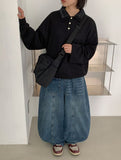 [Unisex] Billme Check Collar Over Knit