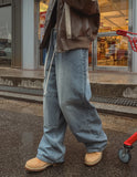 Jimmy Stopper Wide Denim Pants