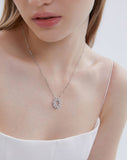 Essence Silver (W) Moissanite Timeless Necklace