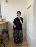 [unisex] Harsh Camo Cargo Wide Pants