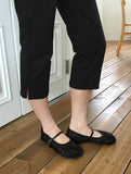 Harley Basic Slit Capri Pants