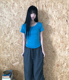 Meloteen Side Shirred Nylon Pants