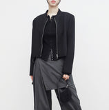 Turdin crop two-way jacket