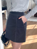 Teens Stitch A-Line Mini Skirt