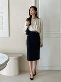 Mile H-Line Belted Skirt