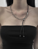 Owen Chain Leather Necklace